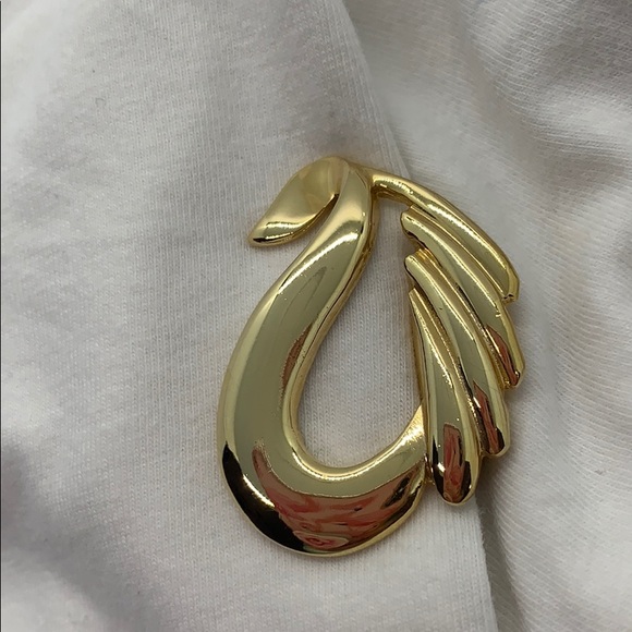 M JENT vintage scarf clip swan shape - Picture 8 of 10